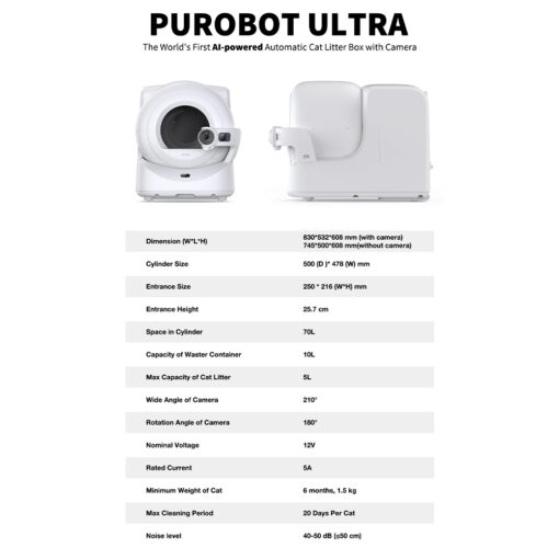 PETKIT Purobot Ultra AI-powered Cat Litter Box With Camera - Image 10